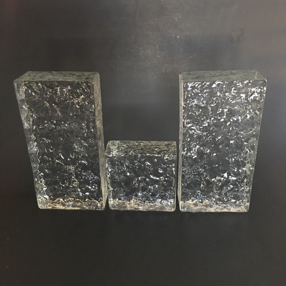 Modern Textured Glass Decor Glass Blocks Transparent Ice Crystal Textural Glass - Picture 6 of 13